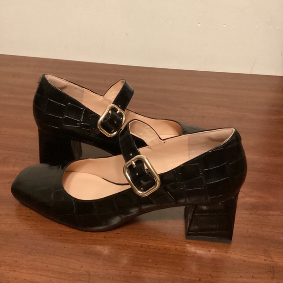 J.CREW CROC EMBOSSED MARY JANE SZ 9 - Picture 8 of 12